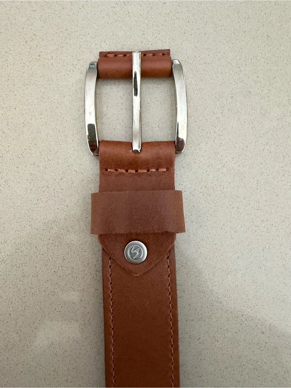 VELEZ Ladies Brown Leather Belt with Silver Eyelets Size M NWOT’s